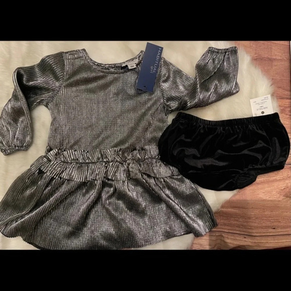 Habitual Kids – Colette Metallic Dress 2-Piece Set - Picture 3 of 7